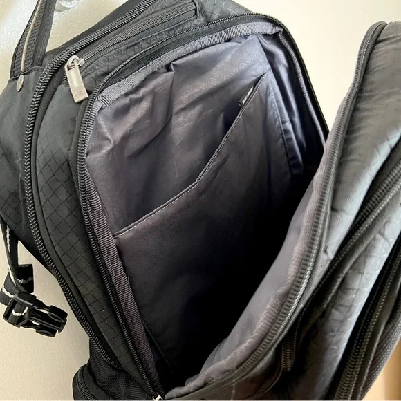 Rival 17.3 Inch Laptop Backpack with Hardshell Side Pockets, Black - Picture 9 of 17